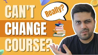International students can't change courses in Australia?