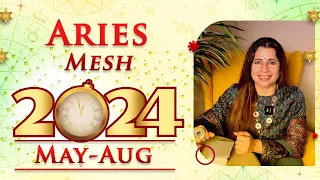 ♈ 2024 May - Aug Aries (Mesh) Horoscope | मेष राशि मई - अगस्त 2024 राशिफल | Tarot Reading