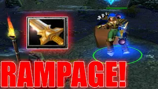 DOTA WINDRUNNER RAMPAGE!!! (DIVINE RAPIER CRAZY DAMAGE)