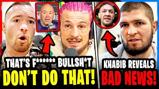 MMA Community ROASTS Dana White for WWE COMMENTS! Khabib REVEALS BAD NEWS! Sean O’Malley, McGregor