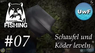 Russian Fishing 4 #07 | Naturköder herstellen Schaufel skillen | German / Deutsch