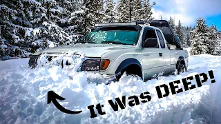 Snow Wheeling in the deepest snow I've ever been in!