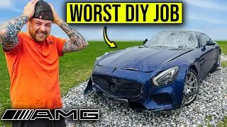 REBUILDING MY WRECKED MERCEDES AMG GT WITH A CUSTOM INTERIOR