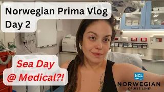 Norwegian Prima - Day 2 - Specialty Dining, Lounging by the Sea, and a Doctor's Visit?!