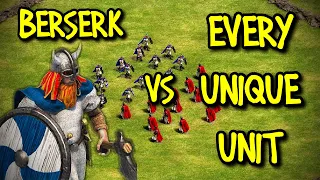 ELITE BERSERK vs EVERY UNIQUE UNIT | AoE II: Definitive Edition