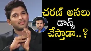 Allu Arjun Satirical Comments On Ram Charan Dance | Ram charan, allu arjun - filmyfocus.com