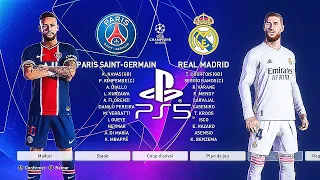 PES 2021 PS5 PSG - REAL MADRID | MOD Ultimate Difficulty Career Mode HDR Next Gen