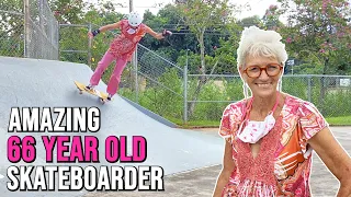 Meet The Amazing 66 Year Old Skateboarder | Jackie G