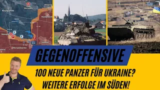 100 neue Panzer für Ukraine? Weitere Erfolge für Ukraine und Offizier erklärt: Darum so schwer!