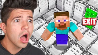 Escaping 100 Mystery Doors in Minecraft!