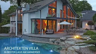 Stylische Designervilla am Ammersee, Immobilienfilm, Immobilienvideo, Video über eine Villa am See