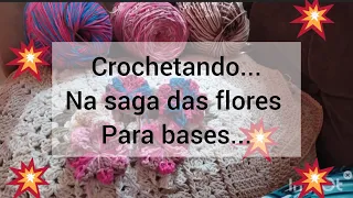 Rotina de uma crocheteira... produção de flores em crochê...#comprinhas #crochet #flowers #atelier