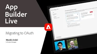 App Builder Live - Migrating to Oauth