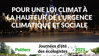 JDE2021 - POUR UNE LOI CLIMAT À LA HAUTEUR DE L’URGENCE CLIMATIQUE ET SOCIALE