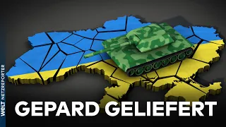 Kiew hat erste drei Gepard-Luftabwehrpanzer erhalten | EILMELDUNG