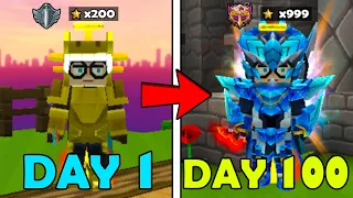I Spent 100 Days With Gcubes Abuse in Bedwars