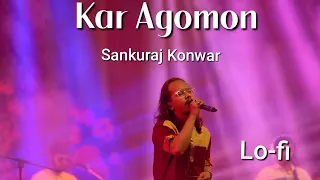 Kar Agomon(Lo-fi) - Sankuraj Konwar | Official Visualizer | New Assamese Song