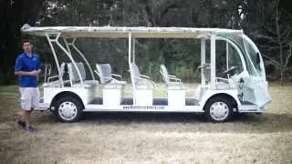 23 Passenger Electric Shuttle Bus from Moto Electric Vehicles- GOPRO-Drone