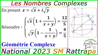 Les Nombres Complexes - Géométrie Complexe - Examen National 2023 SM - Rattrapage