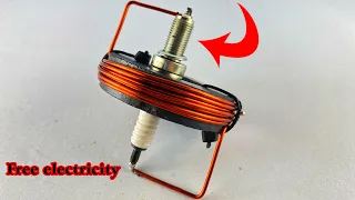 Make 220v free electric energy using big magnet & copper wire #engineering  #amazing  #freeenergy