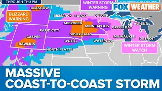 Massive Coast-to-Coast Winter Storm Will Fuel Blizzard Conditions Across Parts Of US
