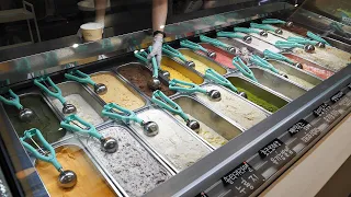 Wow! A gelato ice cream shop selling as many as 100 flavors / korean street food