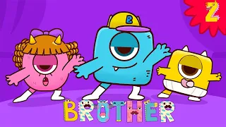 Brother Sister Baby Chant : Learn basic English Vocabulary ! Spelling Song for kids