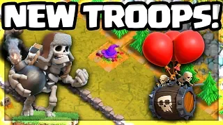 NEW TROOPS! Skeleton Barrel, Giant Skeleton! Clash of Clans Halloween Update!