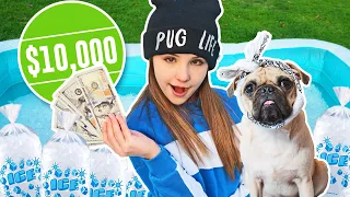 Last To Leave *FREEZING* ICE POOL Wins $10,000 CHALLENGE💰❄️| Piper Rockelle