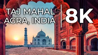 Taj Mahal Agra 8K ULTRA HD 60 FPS India Virtual Tour - Hindi Trip