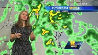 Cloudy, showers possible after sunset on Tuesday