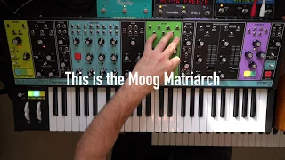 Ambient jam with Moog Matriarch and Subsequent 37, Strymon Big Sky, Eventide Space and Timefactor