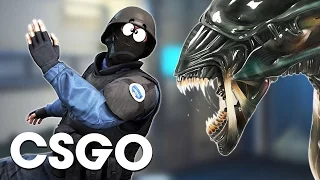 ОЧЕНЬ СТРАШНОЕ НЕВЕДОМОЕ ЖИВОТНОЕ НАПАЛО НА КОСМИЧЕСКУЮ СТАНЦИЮ ► CS:GO (Мини игры,Угар,Маньяк)