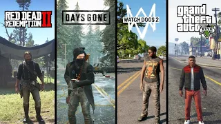 Gta 5 vs rdr 2 vs days gone vs watch dogs 2 | SBS Comparison