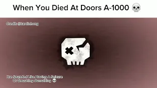 Bro Having A Seizure After Dying At Doors A-999 💀