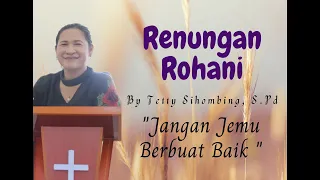 Jangan Jemu Berbuat Baik || Renungan Firman Tuhan