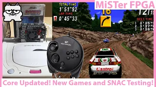 MiSTer FPGA Sega Saturn Core Updated! Testing SNAC Support and New Working Games
