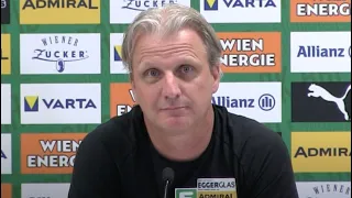 Markus Schopp (Trainer TSV Hartberg) - die Pressekonferenz nach dem Sieg bei SK Rapid