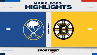 NHL Highlights | Sabres vs. Bruins - March 2, 2023