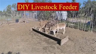 DIY Inexpensive Feeding Trough For Small Livestock #DIY #Chaffhaye