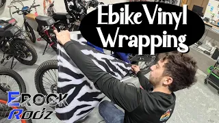 How to Vinyl Wrap Your EBIKE | Surron Vinyl Wrap Tutorial | EBIKE KING NJ