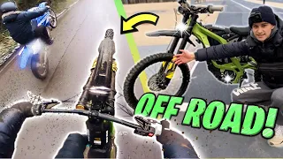 *MUST WATCH* We Took These SUPER Fast ELECTRIC Dirtbikes Off Road For The FIRST Time!