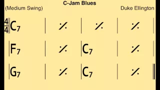 C-Jam Blues - Backing Track / Play-along