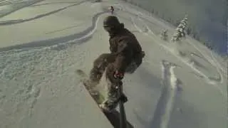 Shredding Pow at Hemlock BC. Gopro 3 test