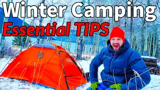 7 MUST DO TIPS for WINTER CAMPING