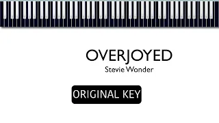 STEVIE WONDER -OVERJOYED- KARAOKE PIANO