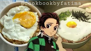 I recreated tanjiro's fav udon {demon slayer/kimetsu no yaiba} P.S 100% halal #shorts