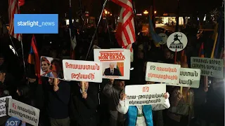 Mass ANTI-PUTIN protests in Armenia