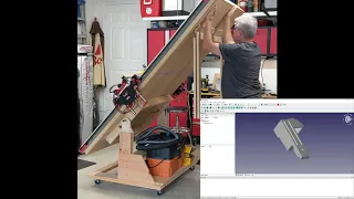 Lowrider 2 CNC folds up vertically for storage