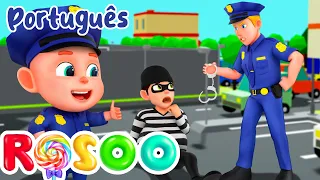 Polícia E Ladrão - Trabalho E Carreira | Rosoo em Português - Músicas Infantis & Canções Infantis